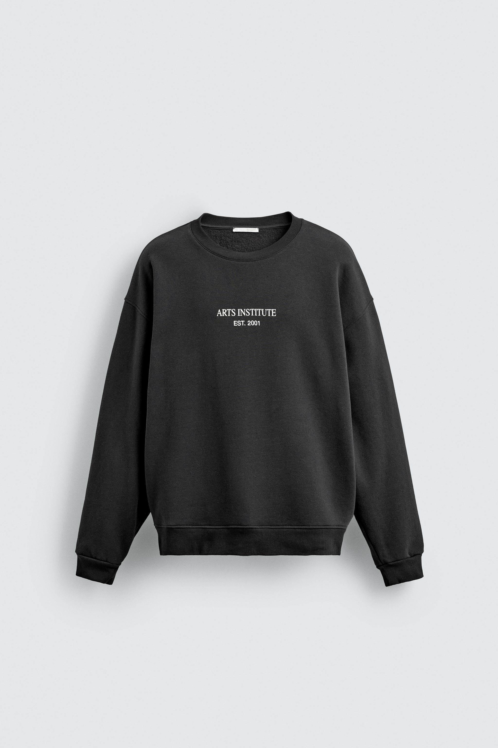 PRINTED TEXT SWEATSHIRT